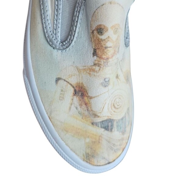 Sperry Star Wars C-3PO & R2-D2 Slip-On Shoes Men's Sz 8.5 Retro Canvas Nerdcore - Picture 3 of 16